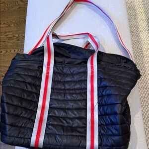 THINK ROYLN Black Quilted Tote